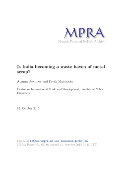 Is India becoming a waste haven of metal scrap?
