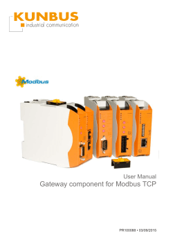 KUNBUS-GW Modbus TCP User Manual