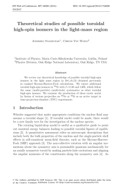 Theoretical studies of possible toroidal high