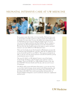 NICU Overview for Families