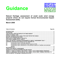 Guidance - Scottish Natural Heritage