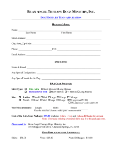 Be an Angel Membership Application