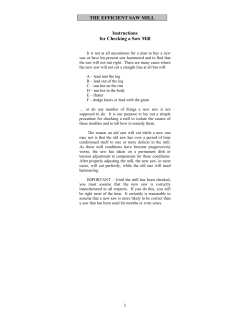 The Efficient Saw Mill 10-09