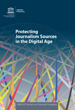 Protecting journalism sources in the digital age - UNESDOC