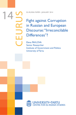 Fight Against Corruption in Russian and European