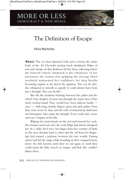 The Definition of Escape