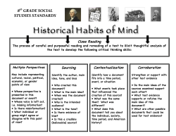 8th$GRADE$SOCIAL$ STUDIES$STANDARDS$ $$ Close Reading