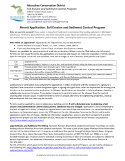 SESC Application - Missaukee Conservation District