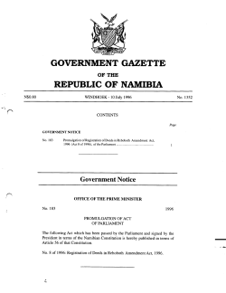 government gazette