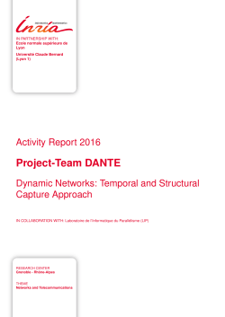 Project-Team DANTE