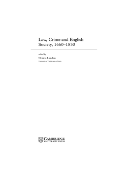 Law, Crime and English Society, 1660&ndash;1830 - Assets