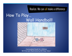 How To Play&hellip; Wall Handball!