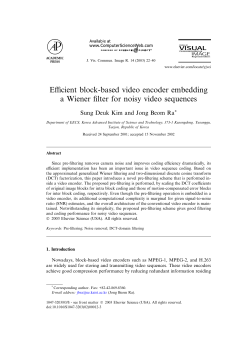 Efficient block-based video encoder embedding a