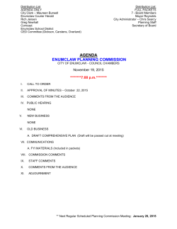 agenda enumclaw planning commission