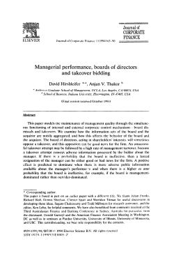 Abstract This paper models the maintenance of management quality