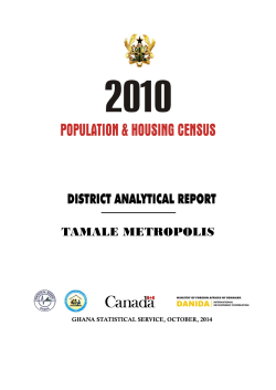 TAMALE METROPOLIS - Ghana Statistical Service