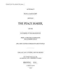 the peace maker - The Second Book of Commandments