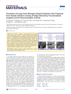 Formation of Large-Area Nitrogen-Doped Graphene Film Prepared