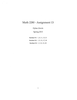 Math 2280 - Assignment 13