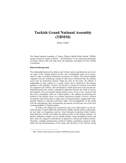 1. Turkish Grand National Assembly (TBMM)