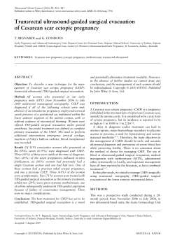 guided surgical evacuation of Cesarean scar ectopic pregnancy