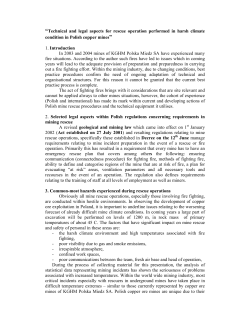 Mines Rescue in Harsh Climate - International Mines Rescue Body