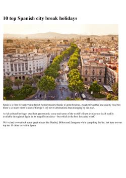 Top Ten Spanish City Breaks