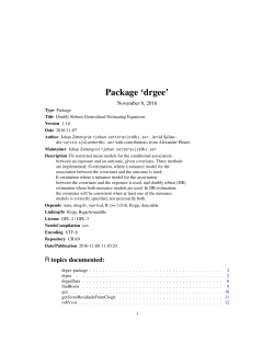 Package `drgee`