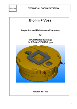 technical documentation - Blohm + Voss Oil Tools