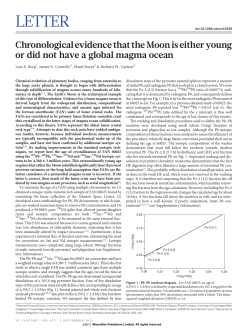 Chronological evidence that the Moon is either young or did not