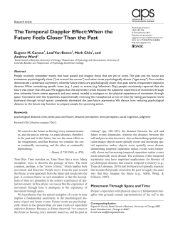 The Temporal Doppler Effect - The University of Chicago Booth