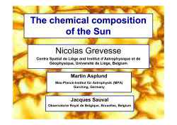 The solar chemical composition