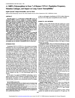 A C4887A Polymorphism in Exon 7 of Human
