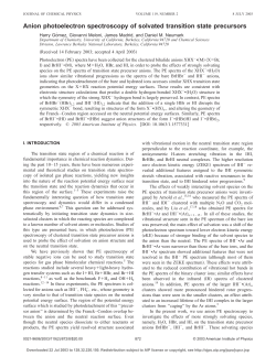 Anion photoelectron spectroscopy of solvated transition state