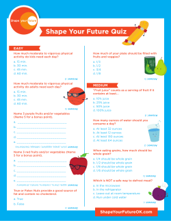 Shape Your Future Quiz