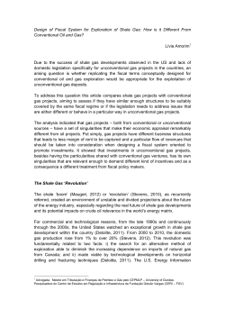 Design of Fiscal System for Exploration of Shale Gas