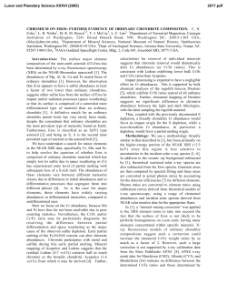 CHROMIUM ON EROS: FURTHER EVIDENCE OF ORDINARY
