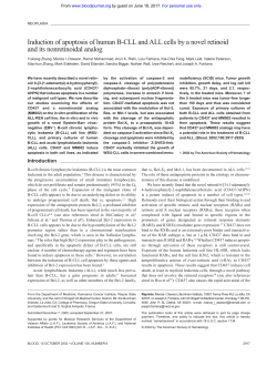 Induction of apoptosis of human B-CLL and ALL cells by a novel