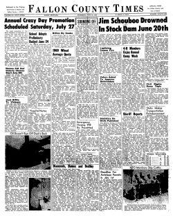 fallon county times - Montana Newspapers