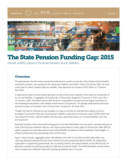 The State Pension Funding Gap: 2015