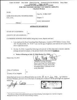 Case 10-31607 Doc 5430 Filed 07/21/16 Entered 07/21