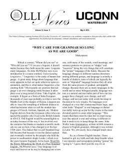 May 9, 2014 - (OLLI) at UConn