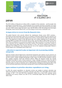 Education at a Glance 2013: Japan