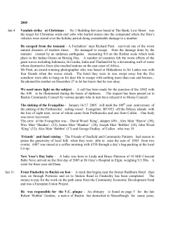 2005 Jan 4 Vandals strike at Christmas