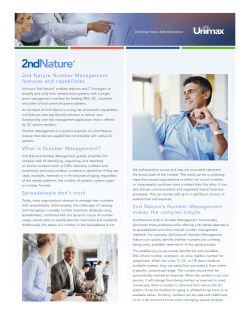 2nd Nature Number Management features and capabilities What is
