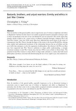 Bastards, brothers, and unjust warriors: Enmity and ethics in Just