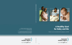 A Healthy Start for Baby and Me - St. Joseph`s Health Centre Toronto