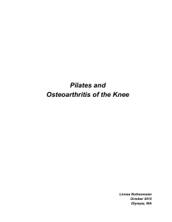 Pilates and Osteoarthritis of the Knee