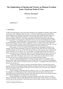 The Implications of Spying and Torture on Human Freedom from a