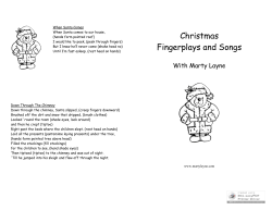 Christmas Fingerplays and Songs